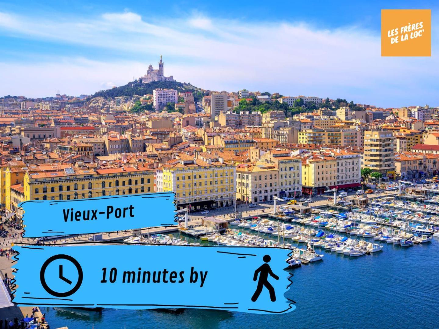 Sunrise Du Panier - Climatisation & Central - Les Freres De La Loc' Marseille Exterior photo
